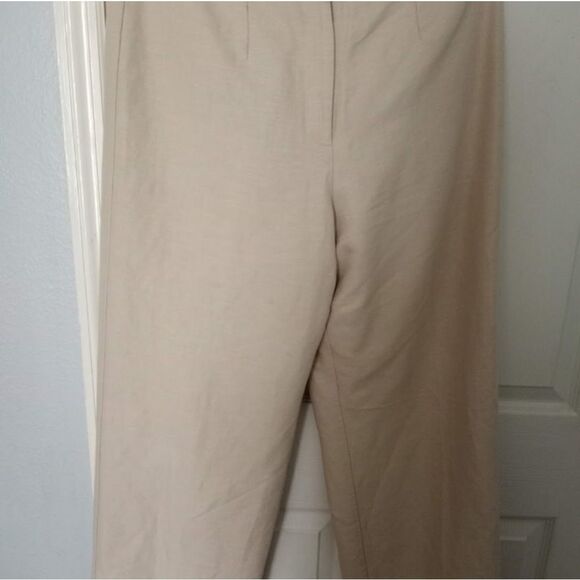Villager a liz claiborne co Linen Cream Wide Legs - Picture 1 of 7